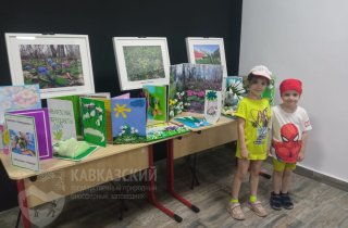Выставка объемных открыток "Нежный цветок" открыта в Музее Природы в Эколого-информационном центре Гузерипль